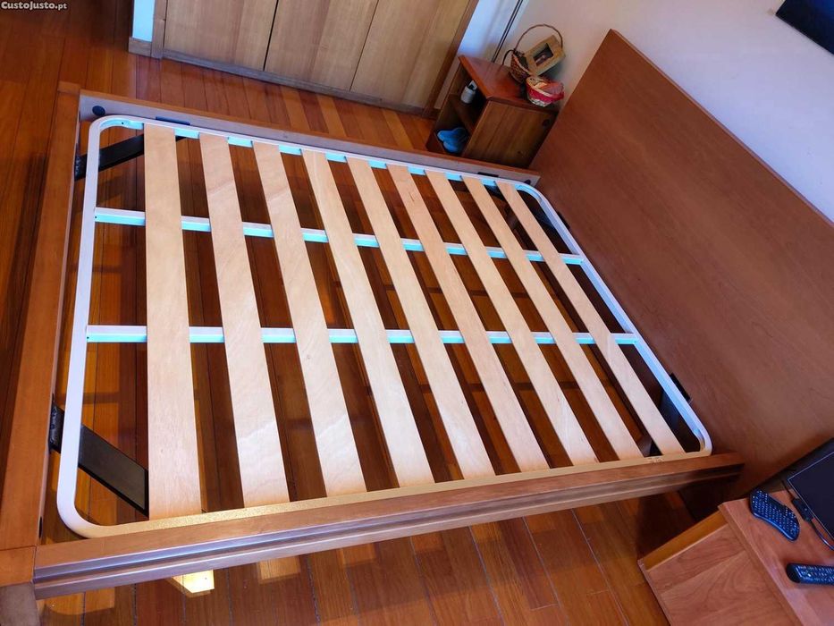 Cama madeira maciça casal 150x190
