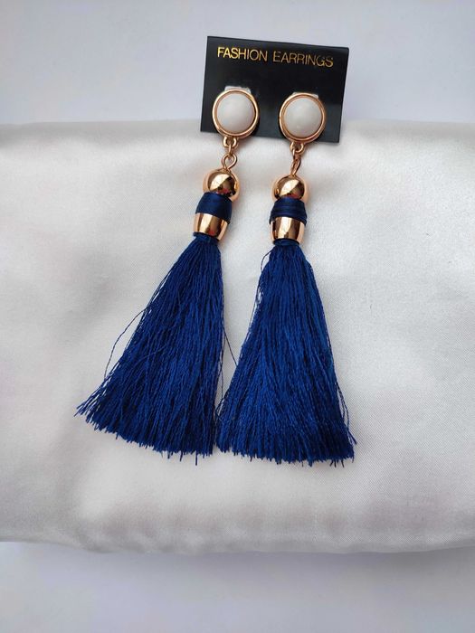 Сережки з китицями, сережки з бахромою, Америка вінтаж