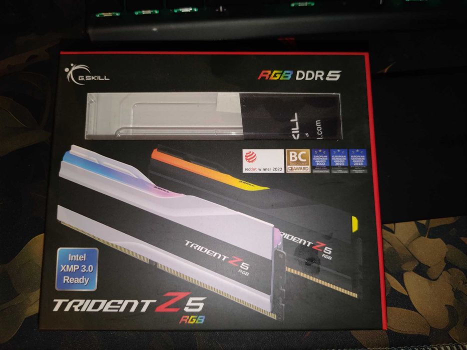 Pamięć G.Skill Trident Z5 RGB, DDR5, 16GB, 6800MHz, CL34  1 kości 16gb