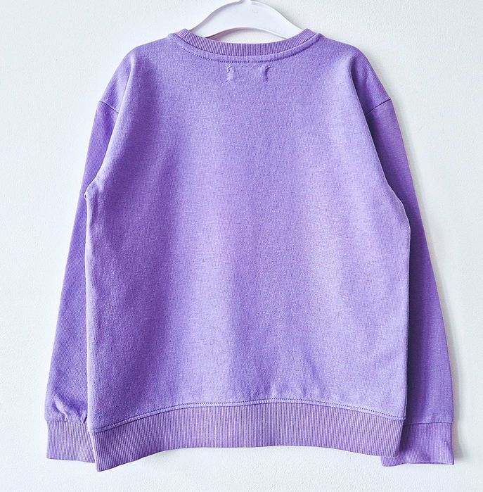 Fioletowa bluza z brokatową tęczą Sinsay 122