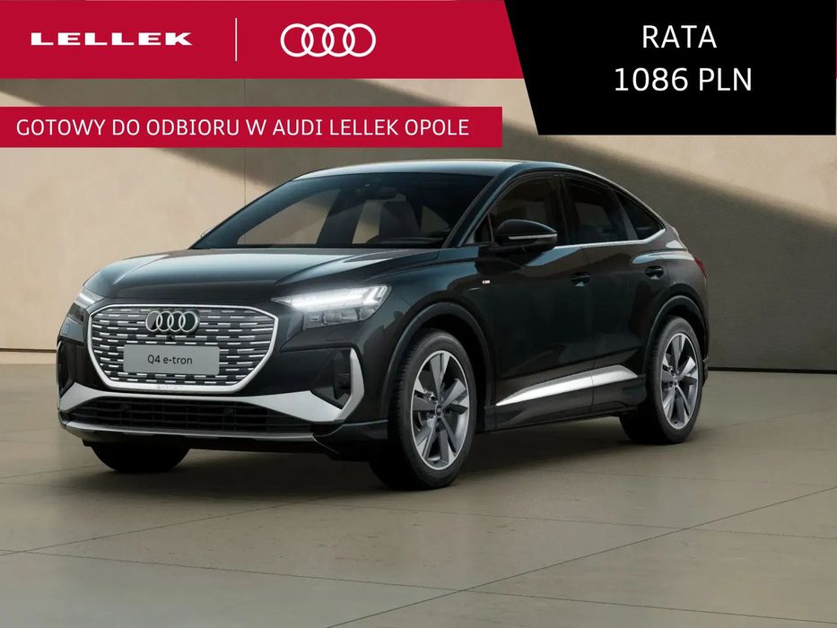Audi Q4 Sportback e-tron Rata Moje Auto - 1086 zł netto bez wkładu 2 x S-line+Led Martix (619)
