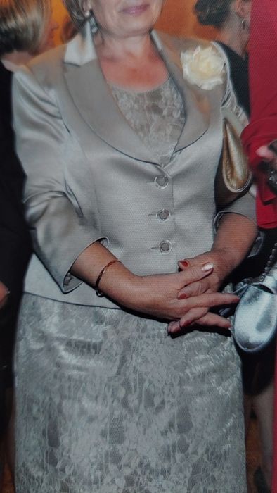 Sukienka elegancka z żakietem 46 Stan idealny