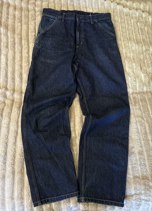 Джинсы прямые широкие carhartt dickies