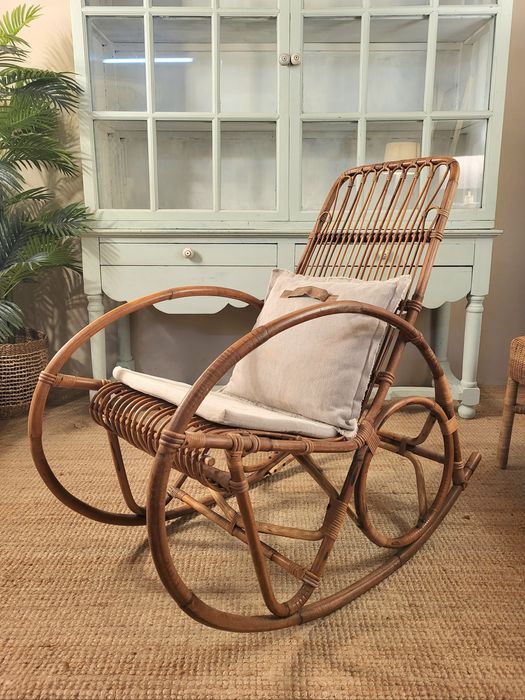 cadeirao  baloiço, poltrona, bambu, rattan, verga, rustico