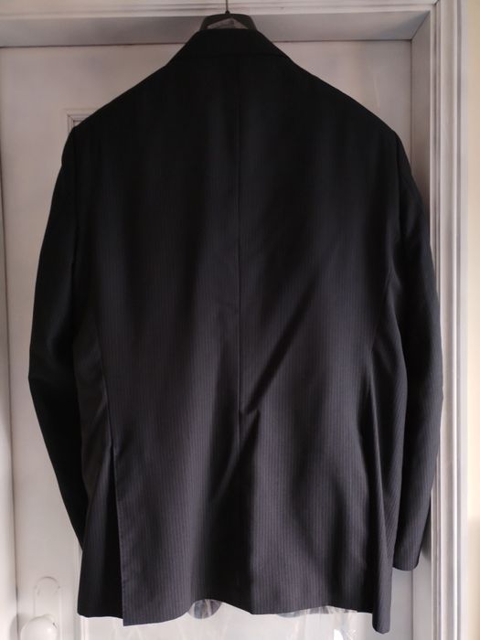 Fatos completos cinza com riscas  tam XL_46