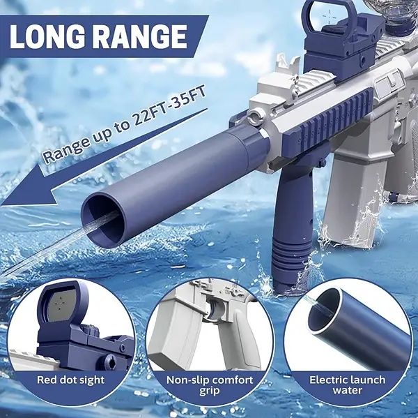Електричний водний автомат M416 Water Gun – з прицілом, глушником