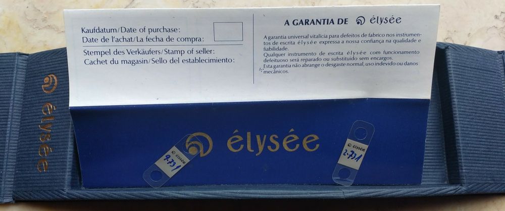 Canetas Élysée Laqué Black Mate