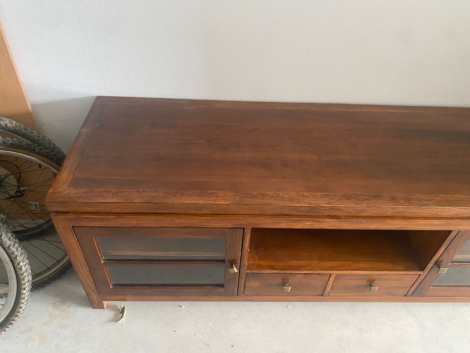 Móvel de Tv Madeira Pinho Maciço