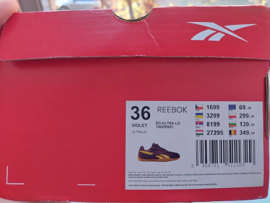 Кросівки/снікерси Reebok, 36 p.
