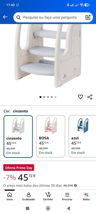 Escada e penico de aprendizagem