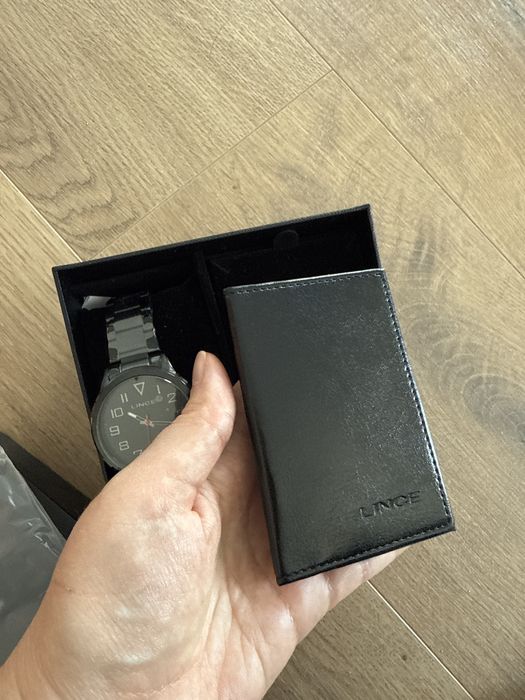 Lince Coffret Relogio + Porta Cartoes NOVO
