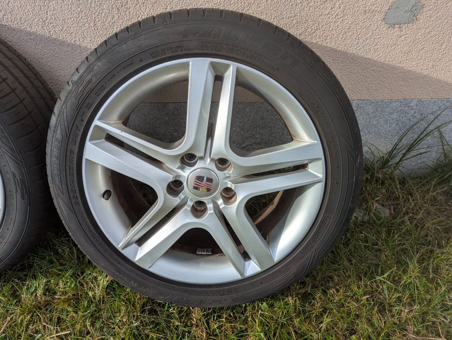 Koła alufelgi seat 17" 5x112 225/45/17 lato 6 mmET54 7J