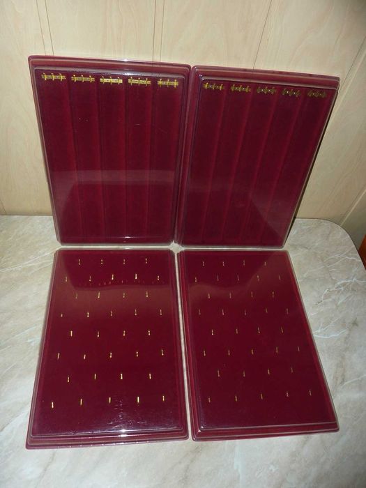 OKAZJA! Paleta flokowana zamykana biżuteria zestaw 4 szt