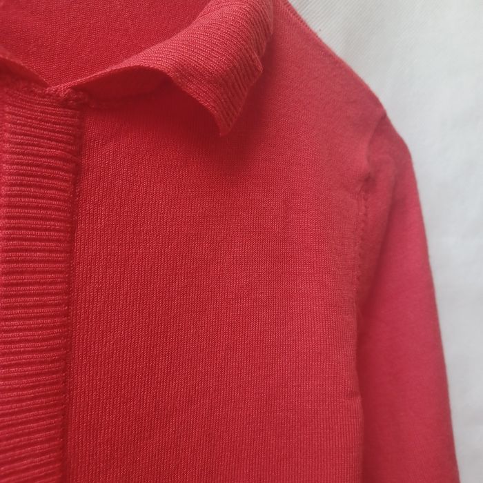 Mohito piękny czerwony sweter sweterek S kołnierzyk XS 34 elegancki