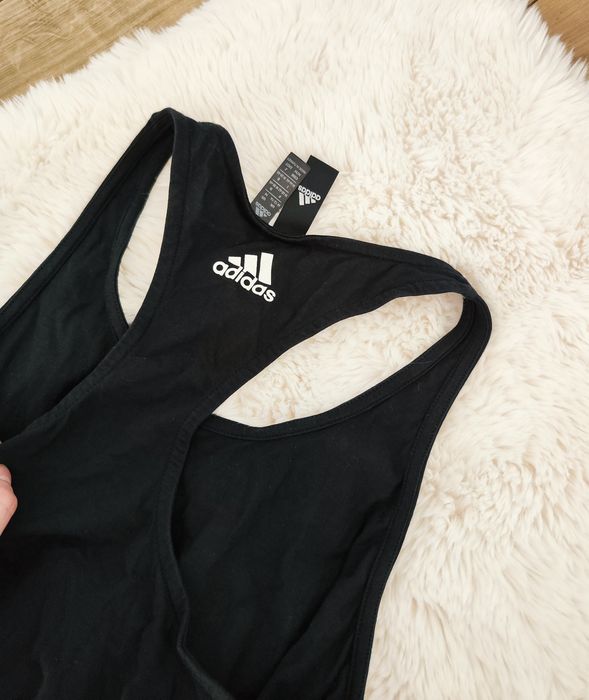 Podkoszulek bluzeczka czarna adidas