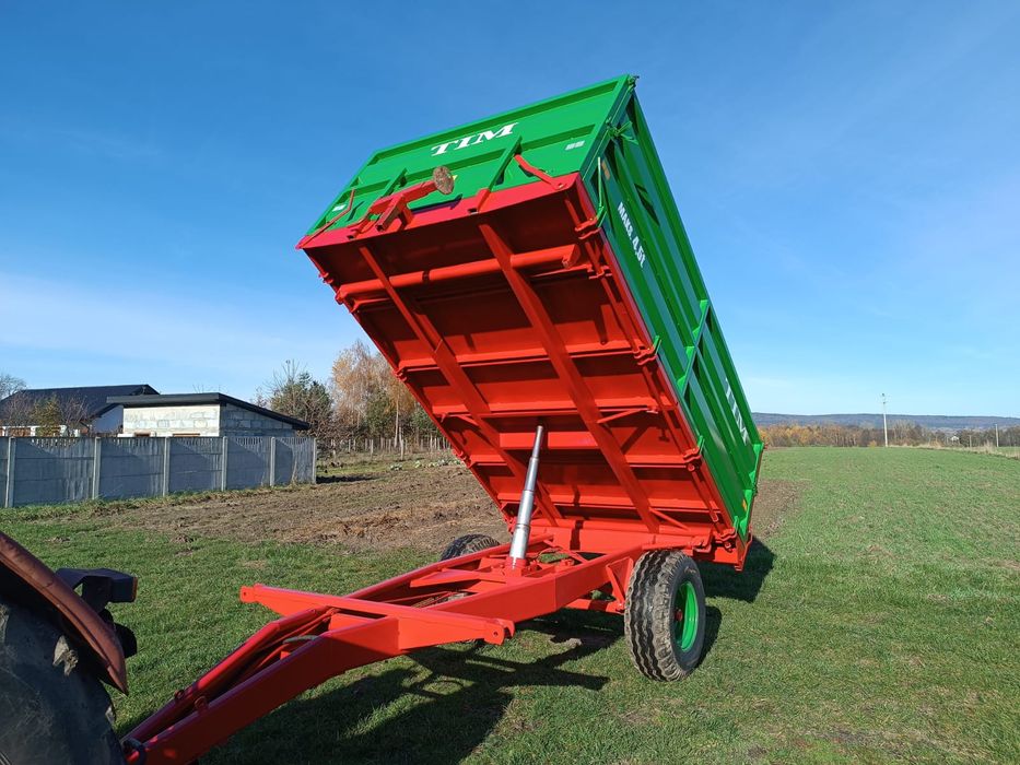 Przyczepa wywrotka jednoosiowa i Tandem, wysokie składowanie