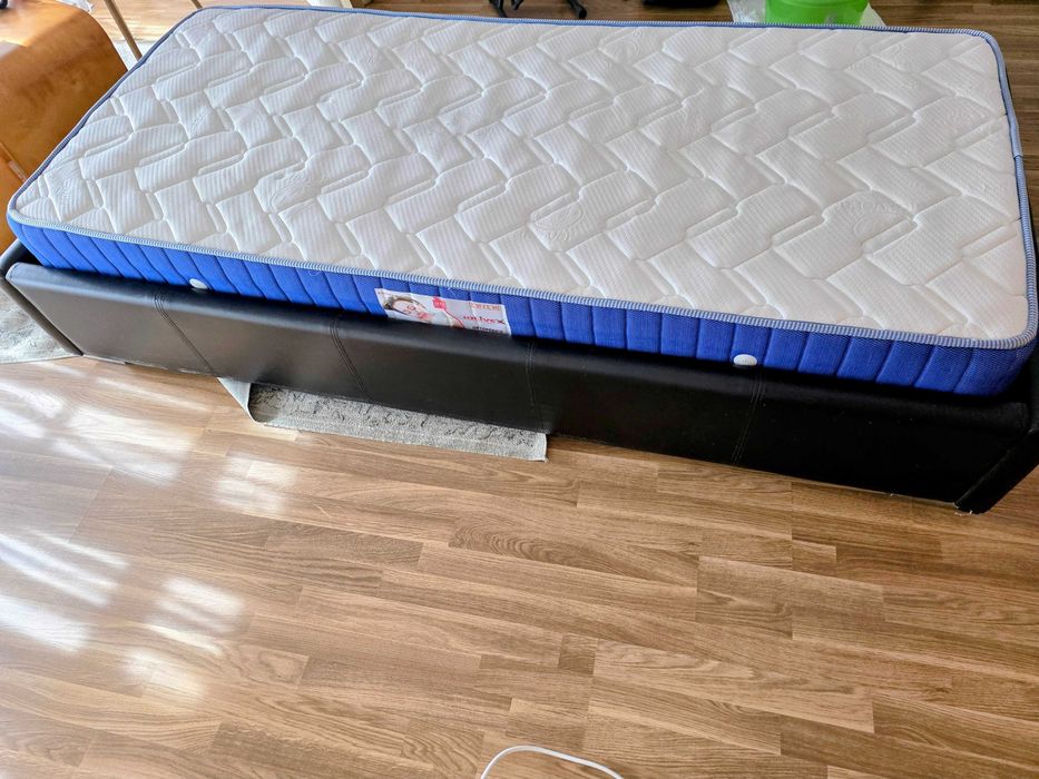Cama + Colchão Solteiro