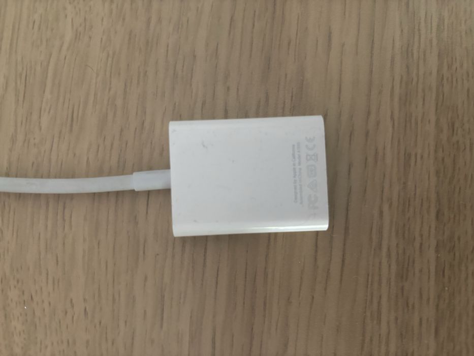 Adaptador lightning sd card Apple oficial