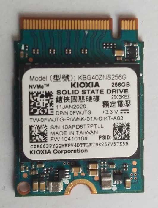 Dysk ssd 256GB Kioxia NVMe. Inne modele foto. Polecam,,.