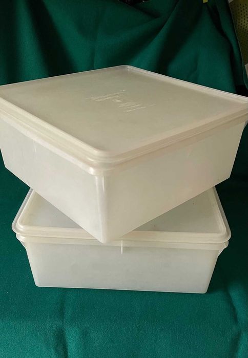 Tupperware 2 Caixas quadradas Grande formato
