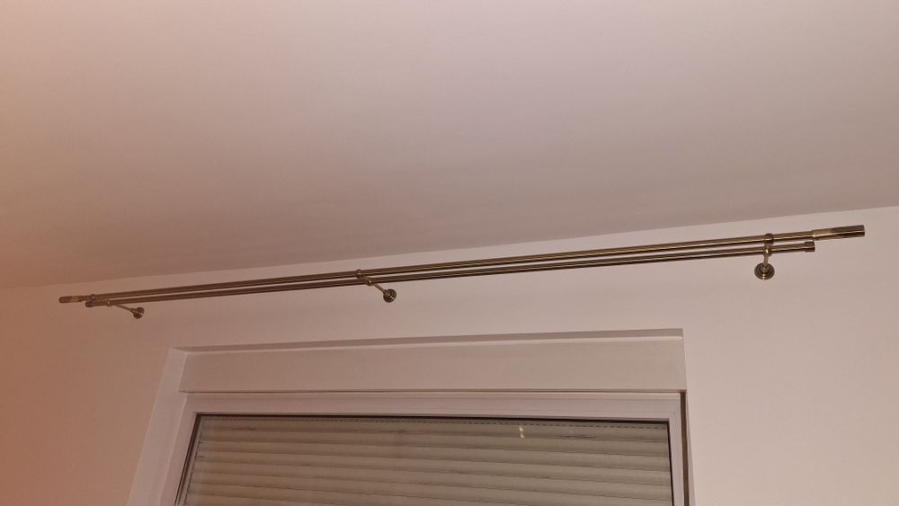 Karnisz podwójny antyczne złoto 250 cm