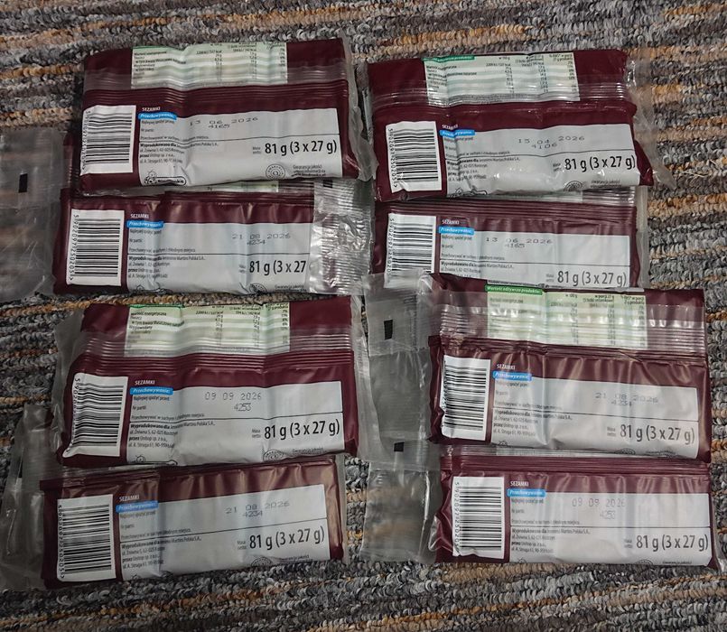8 x 3-pak Sezamków / Sezamki Bonitki / ważne do 2026