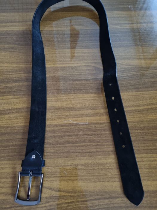 Мужской кожаный ремень из натуральной кожи (122 см × 3.7 см).