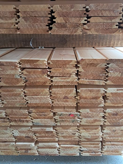 Deski elewacyjne świerkowe  szalówka, podbitka, pół-bal, lamele