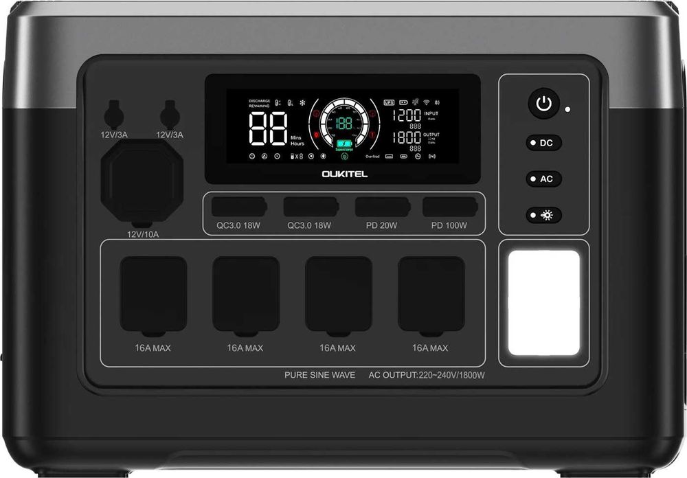 Зарядна станція Oukitel P1000E Plus (P1000EPLUS) 1800W/1024Wh