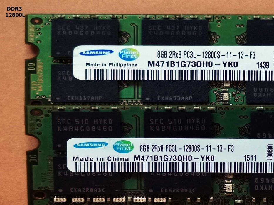 DDR3 16GB Samsung 12800 L