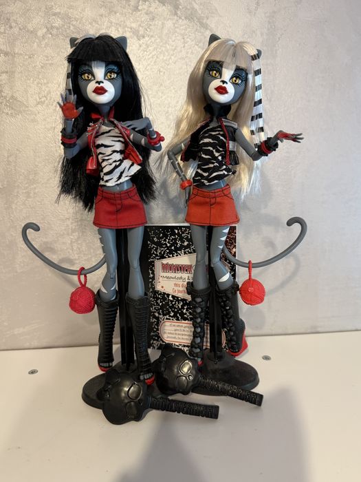 Lalki Monster High - Meowlody i Purrsephone
