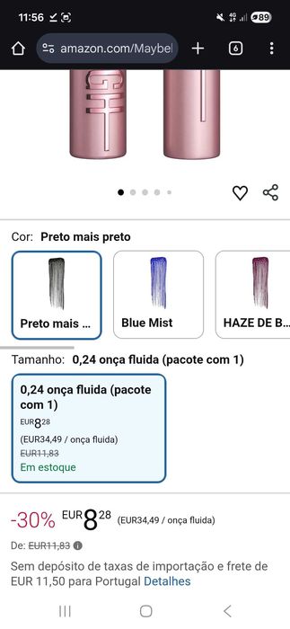 Máscara Maybelline NY Preto - HighSky - NOVO