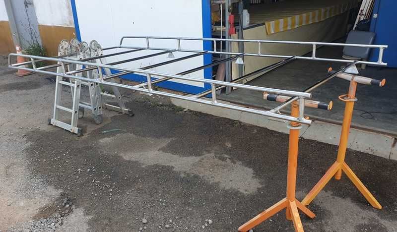 Grade tejadilho INOX 3,00metrosX1,30m