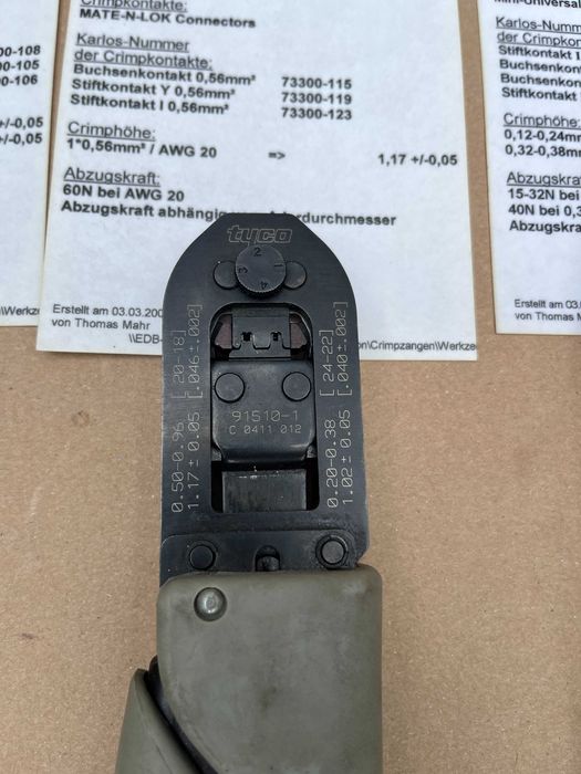 Zaciskarki Tyco CERTI-CRIMP Premium • AWG 22–10