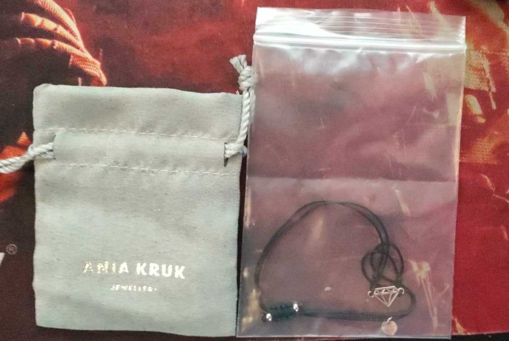 Bransoletka Ania Kruk pozłacana Diament