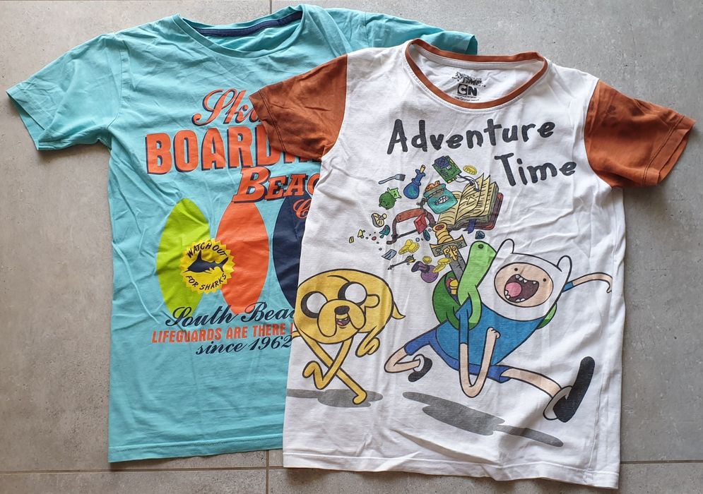 4x koszulka na lato + 2x T-shirt dla chłopca roz. 146