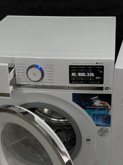 Виставка Комплект Пральна + Сушильна машина Siemens iQ800 WM16XF90/01.// WT47XE90/03 9kg Wifi