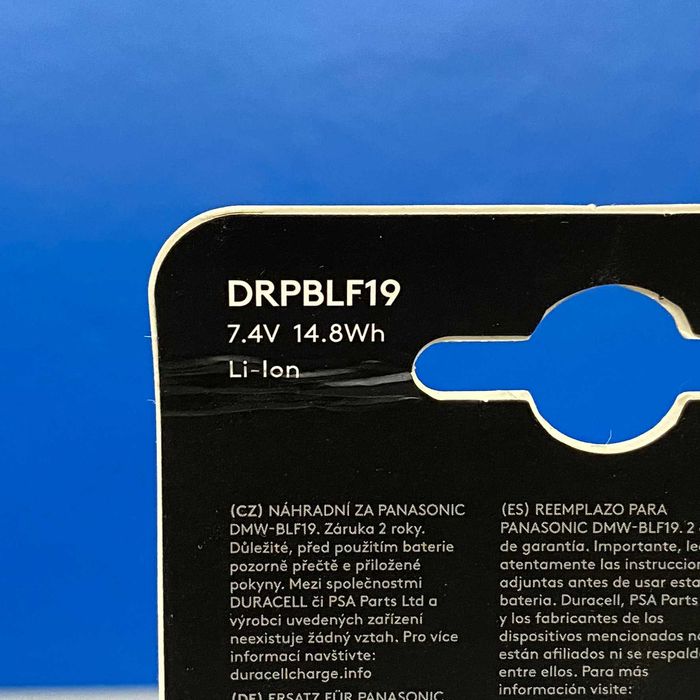 Bateria Duracell - Panasonic DMW-BLF19 (GH3/ GH4/ GH5)