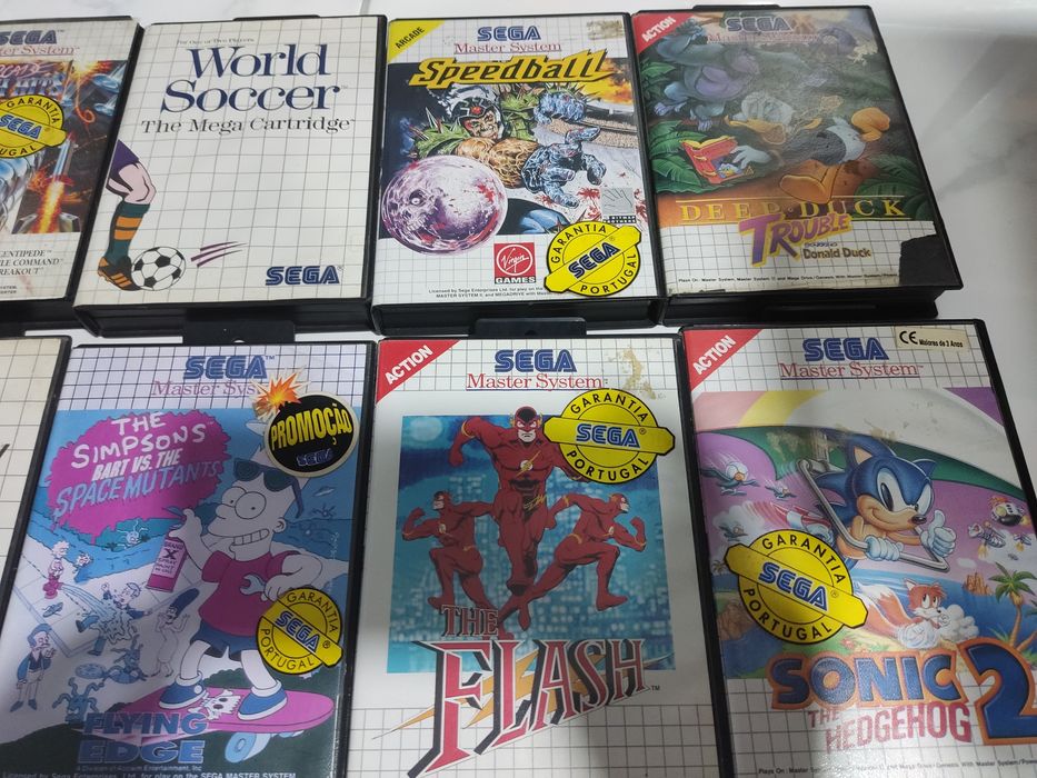 Jogos Master System e Megadrive