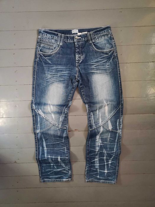 чоловічі джинси rainbow стилізовані широкі