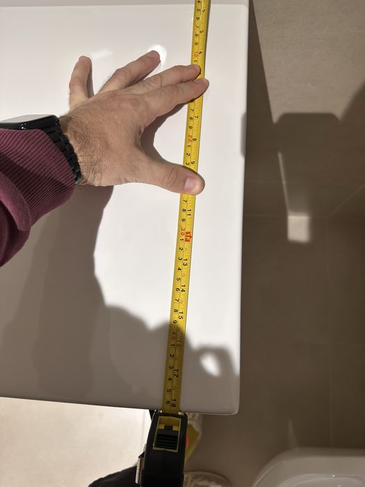 Móvel suspenso de WC com lavatório e torneira GROHE — nunca usado
