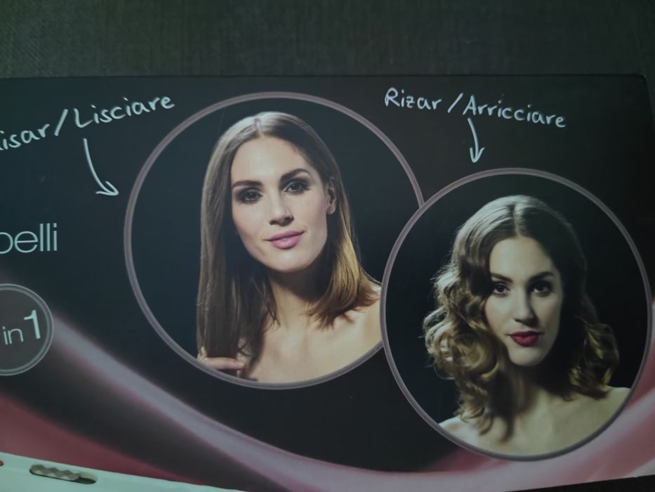 Prancha para cabelo.