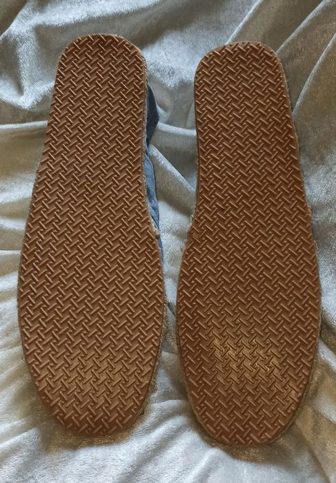 NOWE niebieskie sznurowane płócienne espadryle tenisówki H&M, rozm. 44 / 28 cm