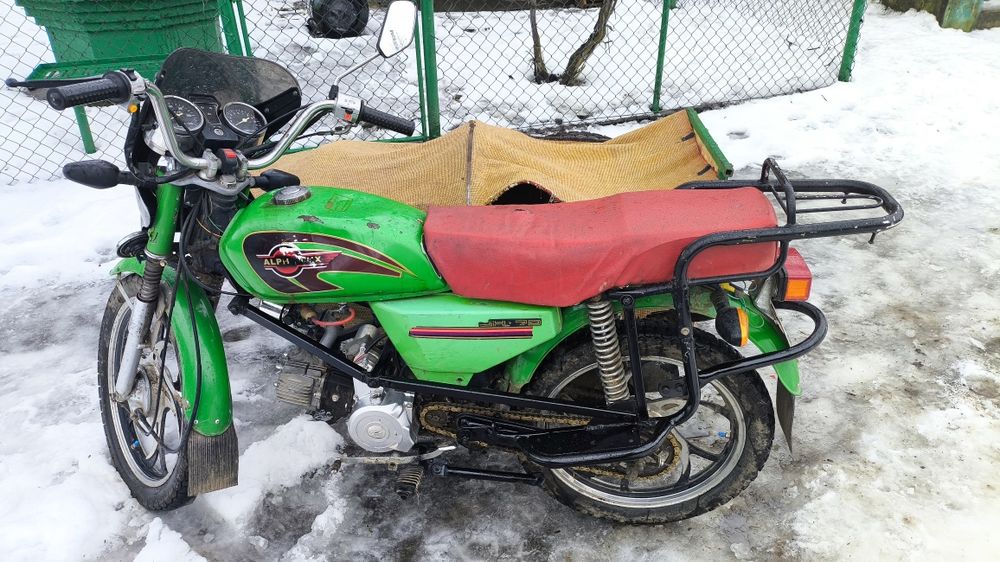 Мопед Альфа 110 з коляскою