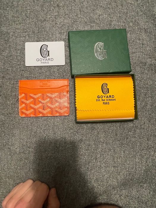 Porta-Cartões Goyard Laranja