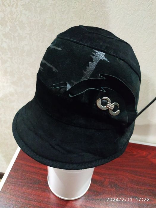 Капелюх шляпа жіноча, нат.замш