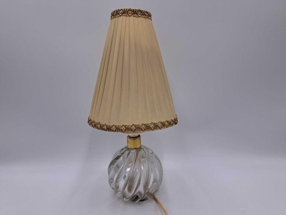 Lampa stołowa szklana włoska szkło kryształowe Murano numer 7031