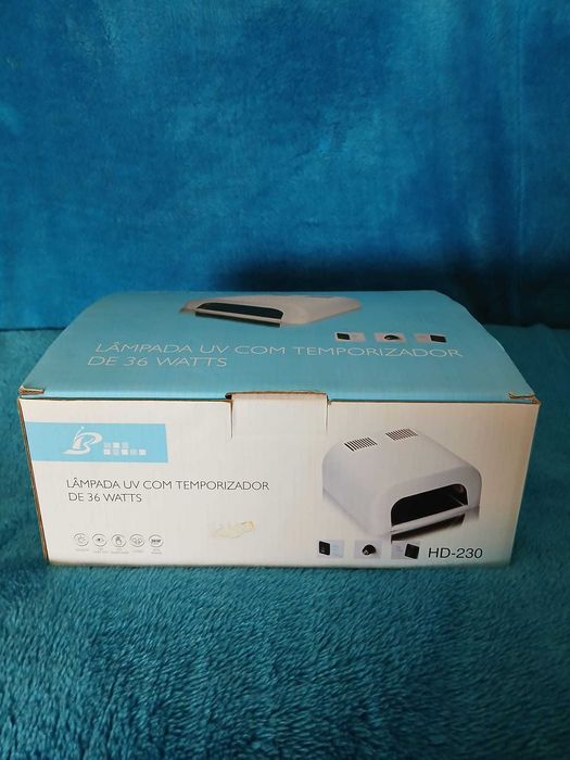 Catalisador de Unhas - Lâmpada UV com Temporizador de 36 Watts