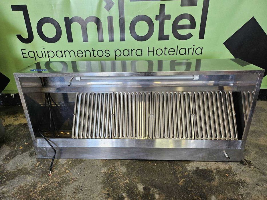 Hotte em inox com motor