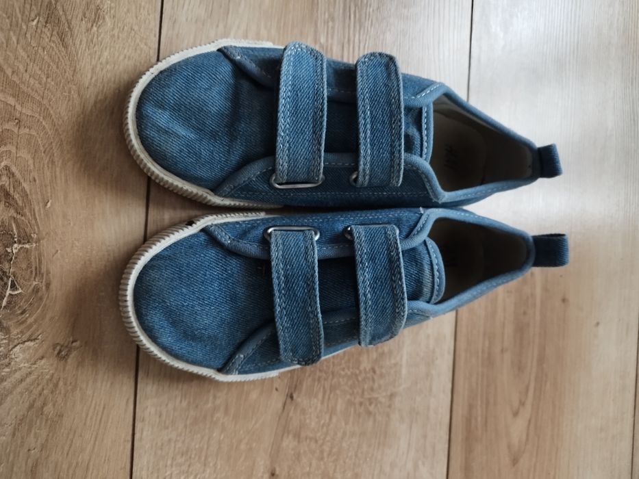 Trampki h&m niebieskie jeansowe